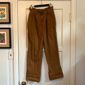High waisted elastic free people pants